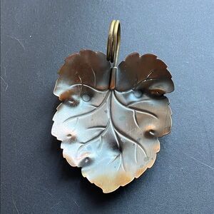 Coppercraft Guild Leaf-Shaped Metal dish